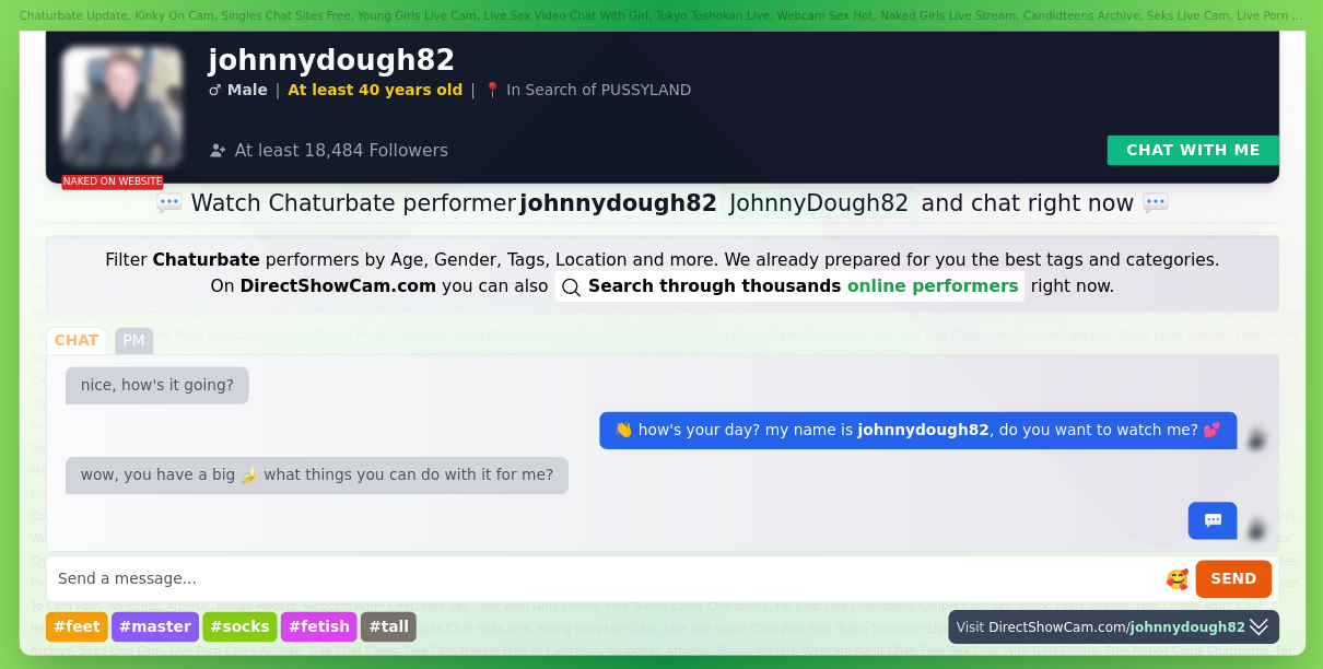 johnnydough82 chaturbate live webcam chat