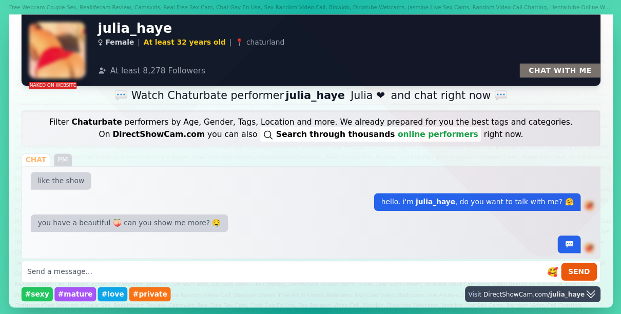 julia_haye chaturbate live webcam chat