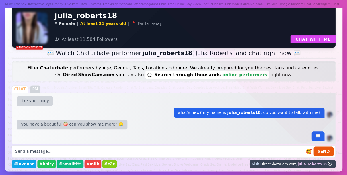 julia_roberts18 chaturbate live webcam chat