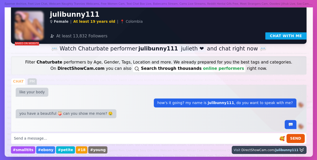 julibunny111 chaturbate live webcam chat