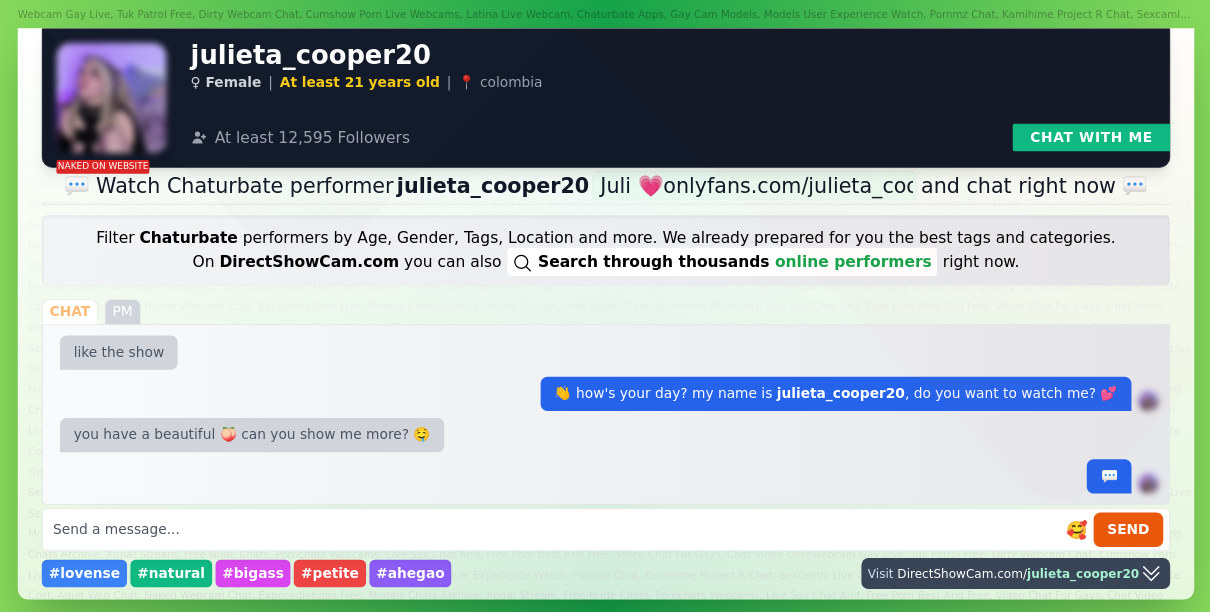 julieta_cooper20 chaturbate live webcam chat