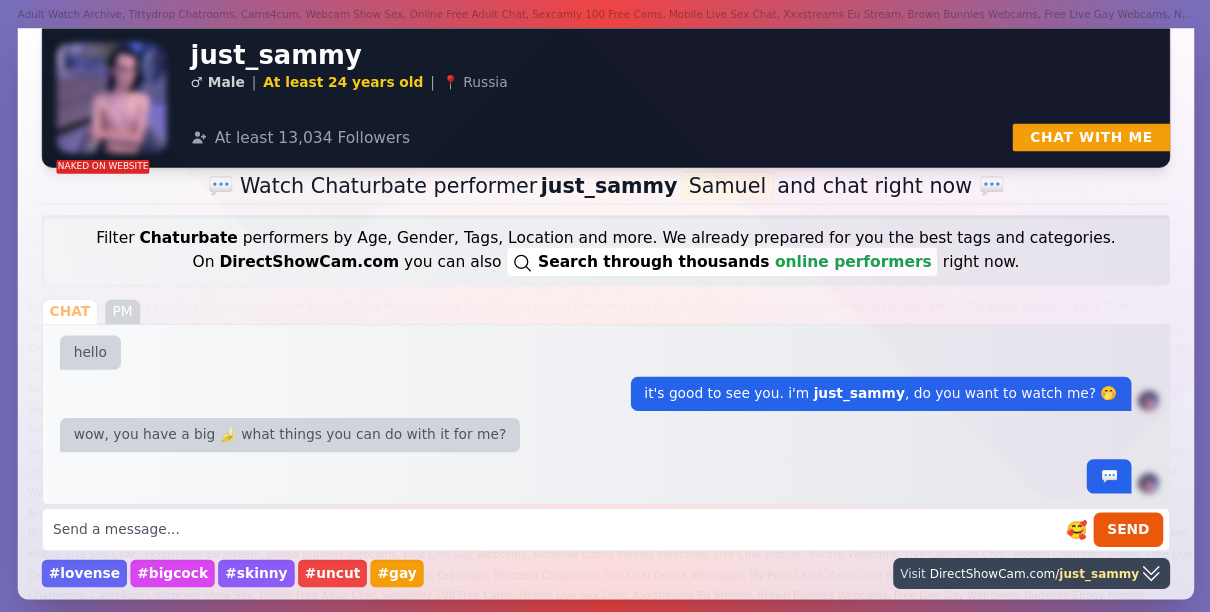 just_sammy chaturbate live webcam chat