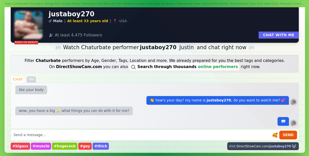justaboy270 chaturbate live webcam chat