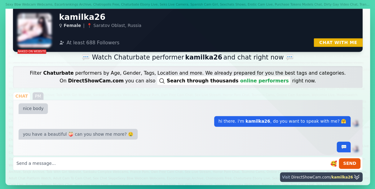 kamilka26 chaturbate live webcam chat