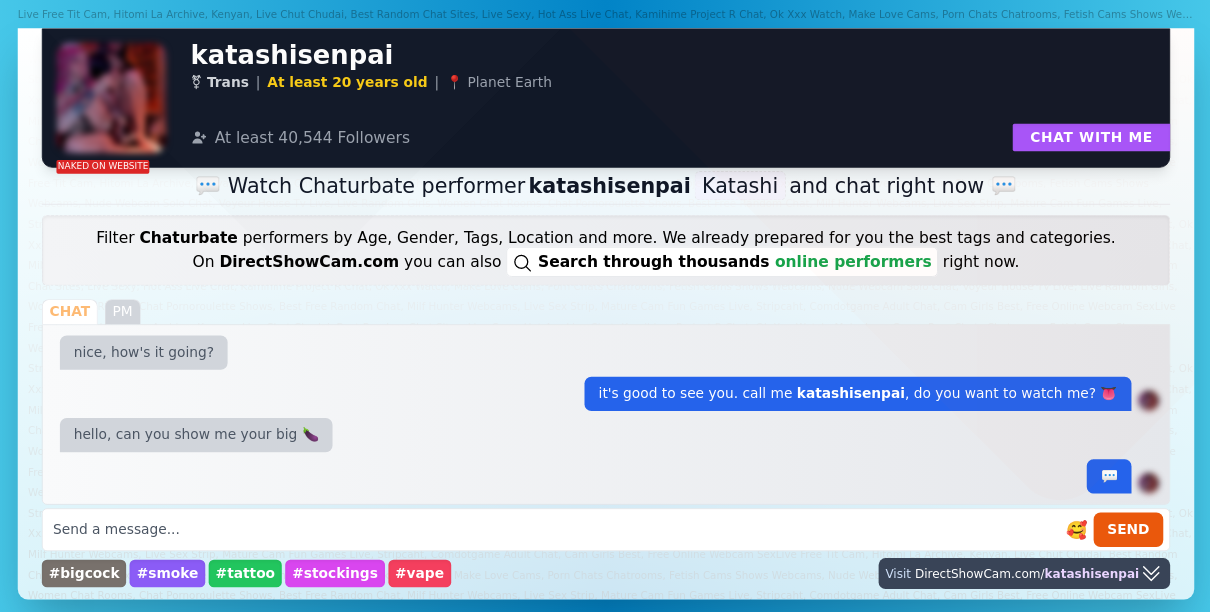 katashisenpai chaturbate live webcam chat