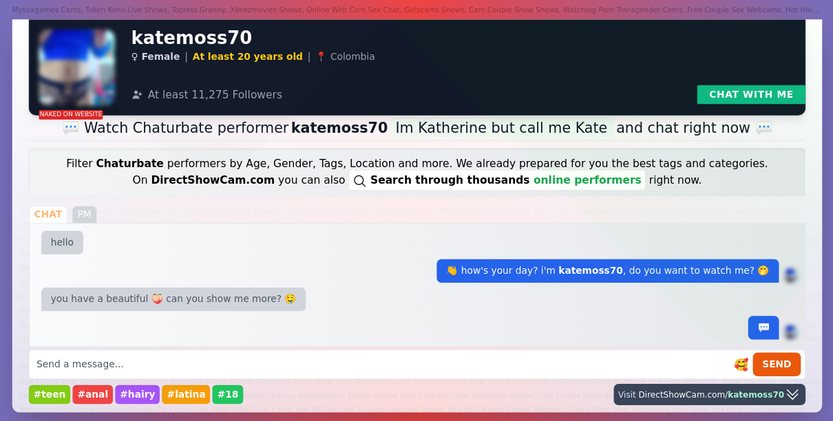 katemoss70 chaturbate live webcam chat