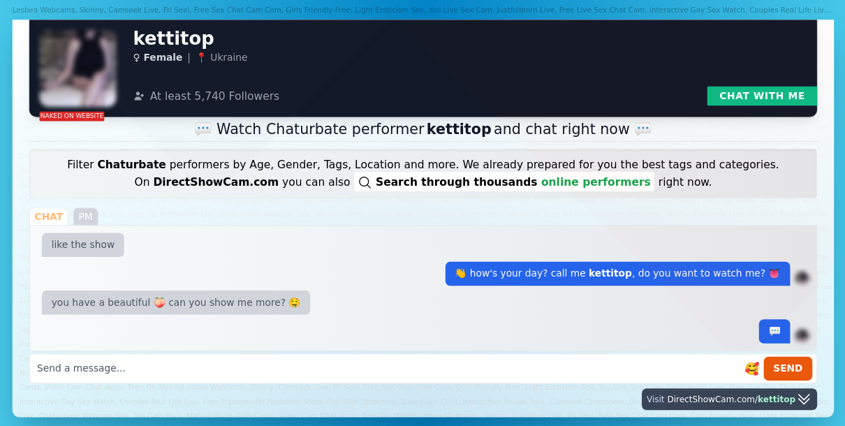 kettitop chaturbate live webcam chat