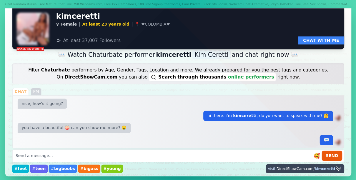 kimceretti chaturbate live webcam chat