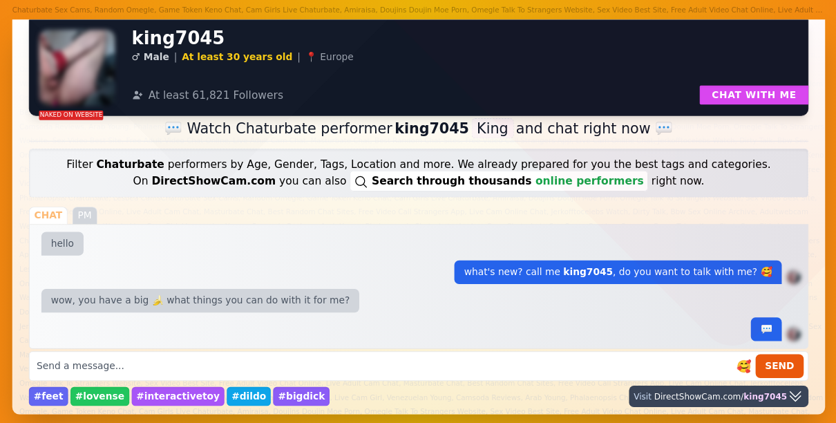 king7045 chaturbate live webcam chat