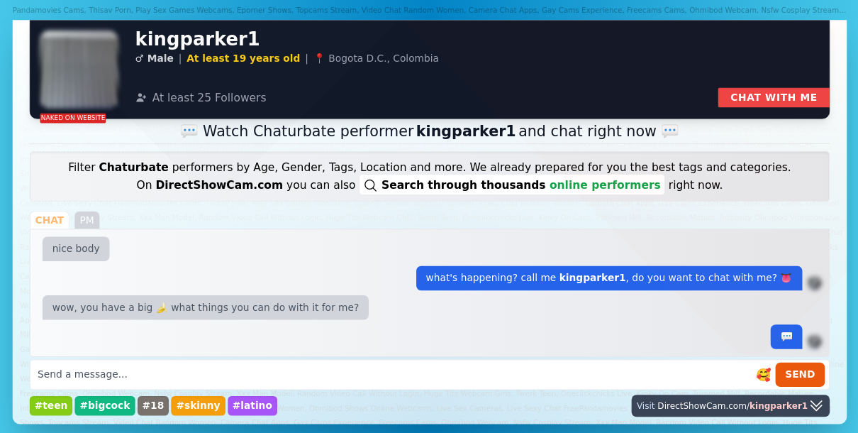 kingparker1 chaturbate live webcam chat