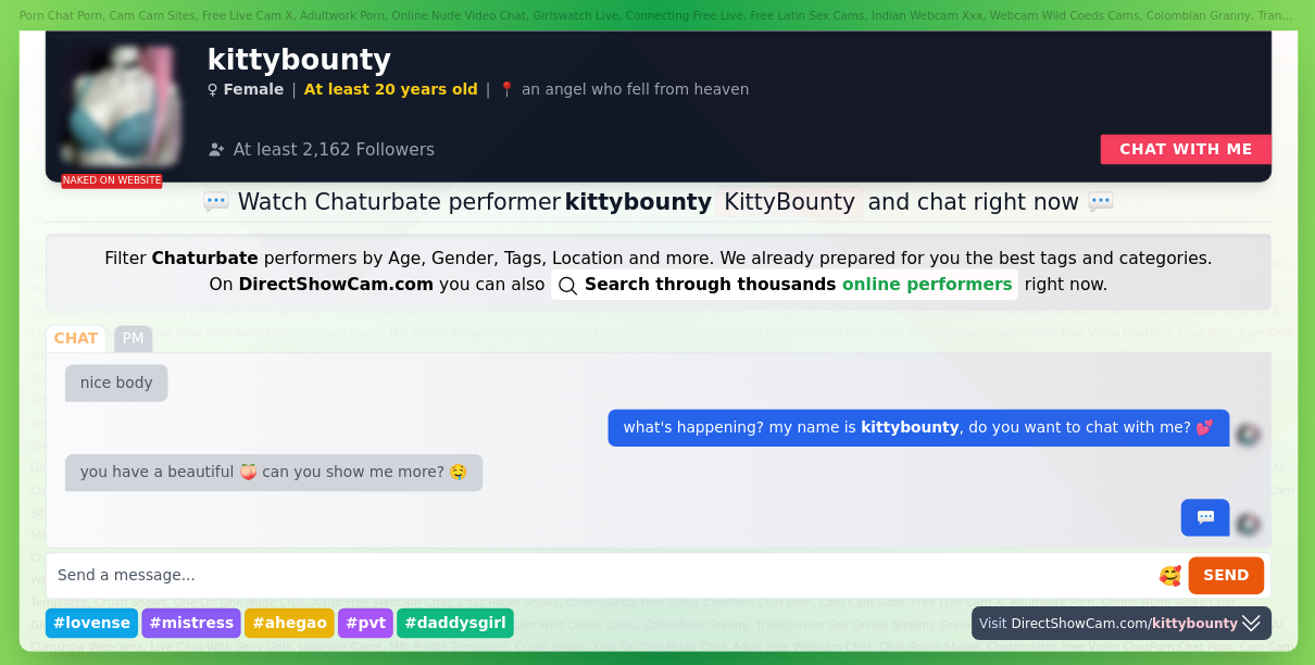 kittybounty chaturbate live webcam chat