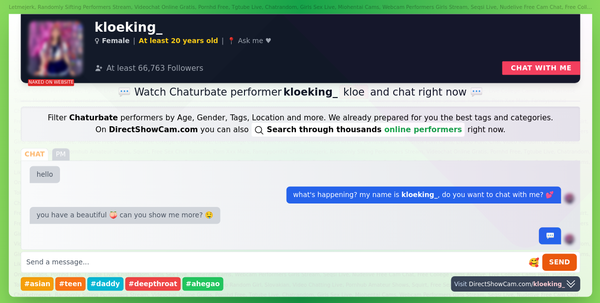 kloeking_ chaturbate live webcam chat