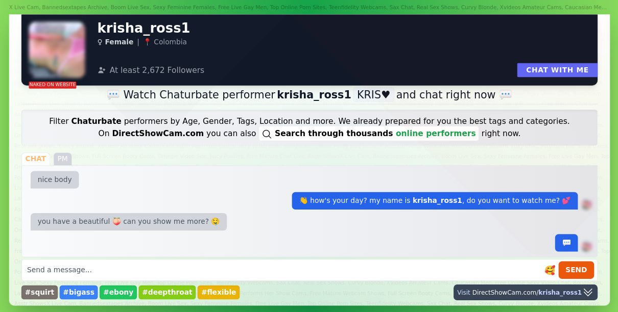 krisha_ross1 chaturbate live webcam chat