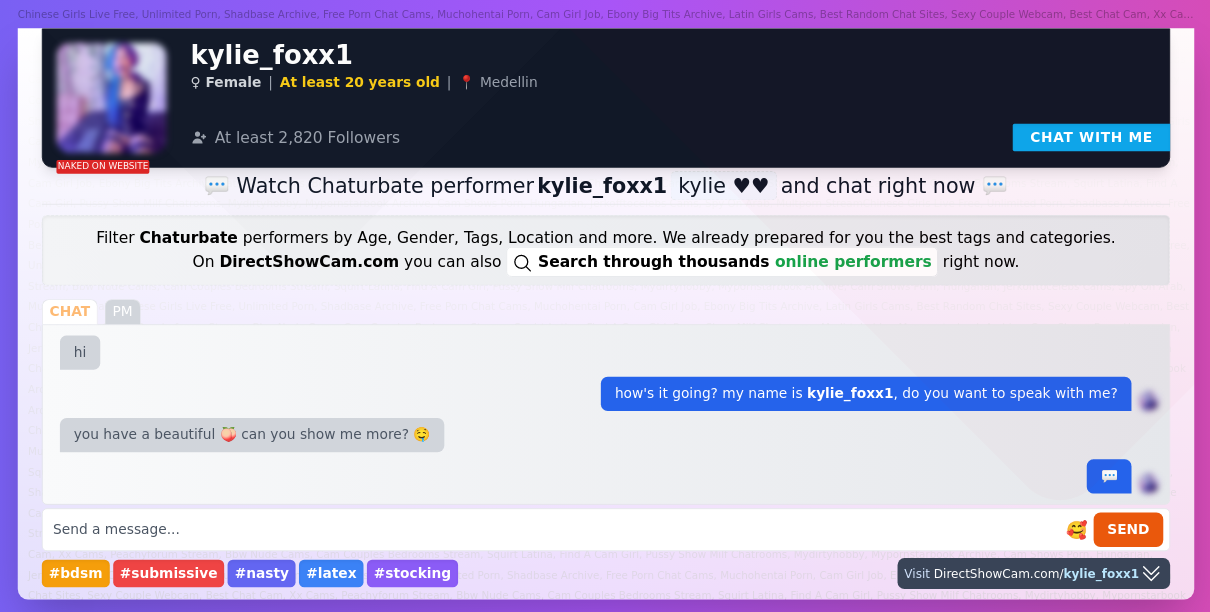 kylie_foxx1 chaturbate live webcam chat