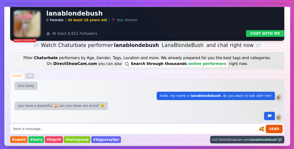 lanablondebush chaturbate live webcam chat
