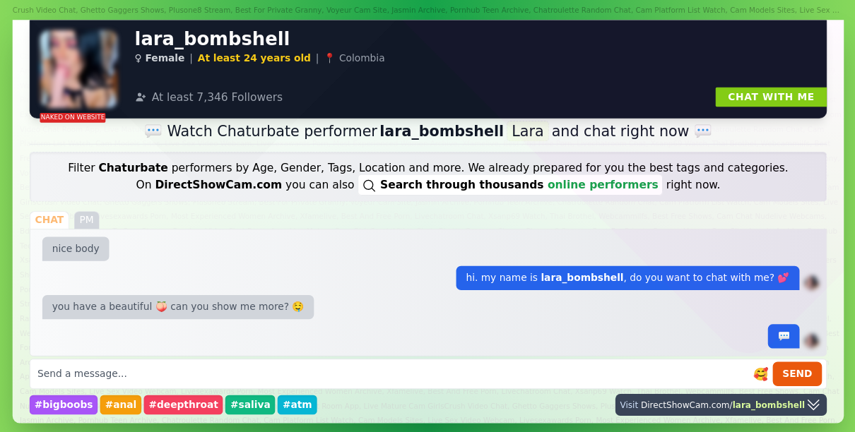 lara_bombshell chaturbate live webcam chat