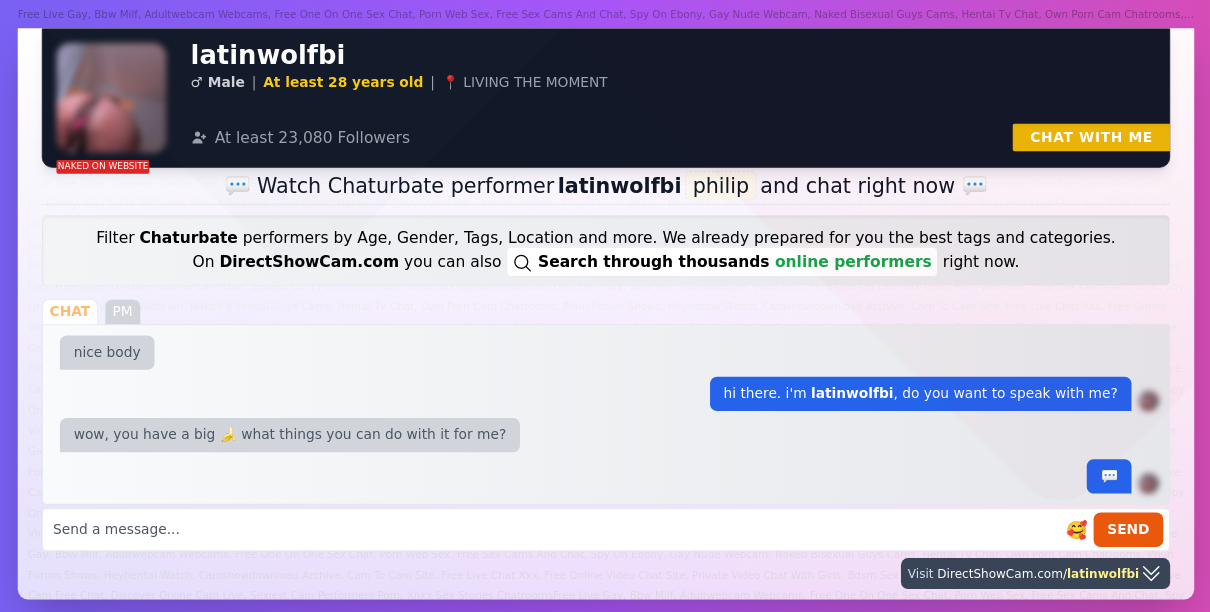 latinwolfbi chaturbate live webcam chat