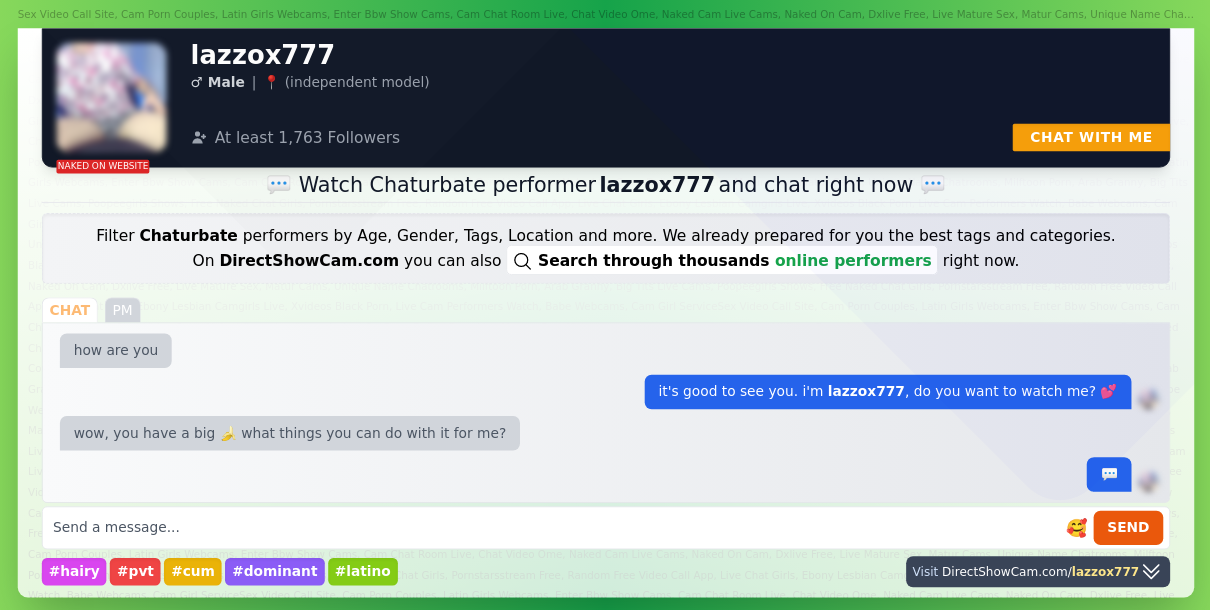 lazzox777 chaturbate live webcam chat