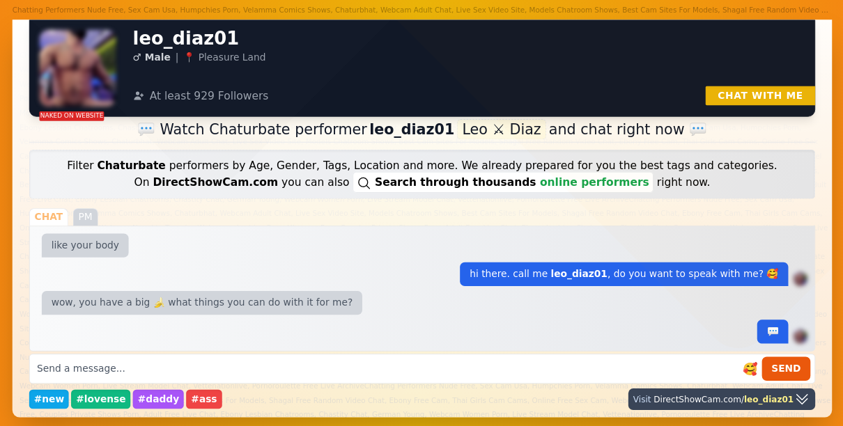 leo_diaz01 chaturbate live webcam chat