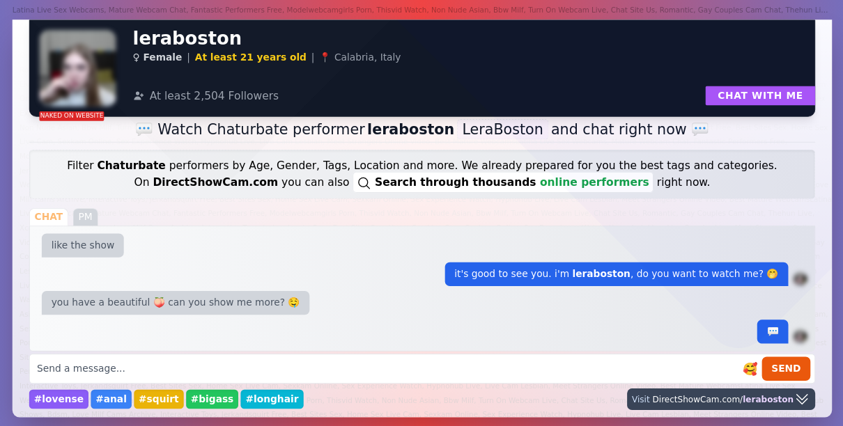 leraboston chaturbate live webcam chat