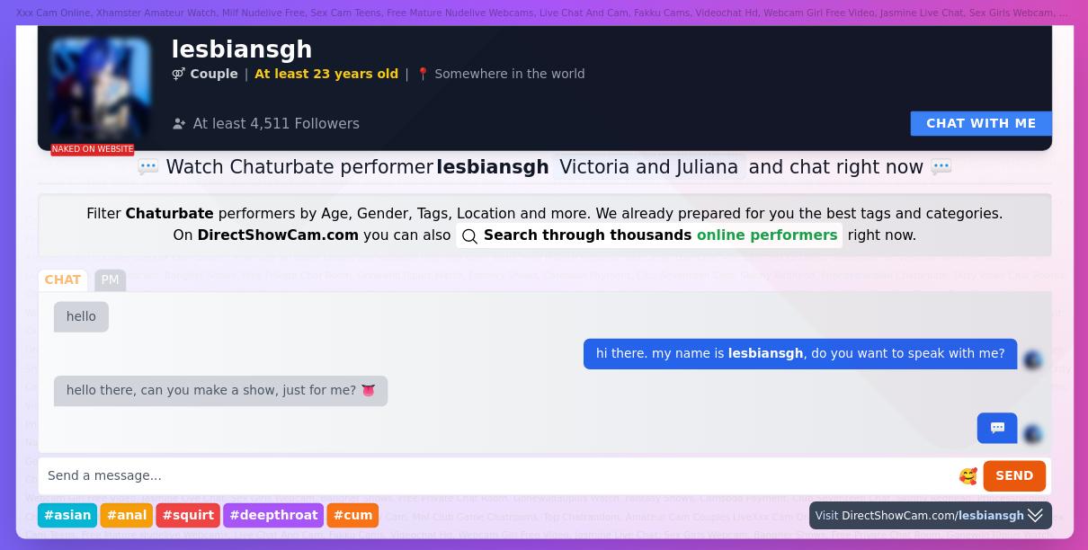 lesbiansgh chaturbate live webcam chat