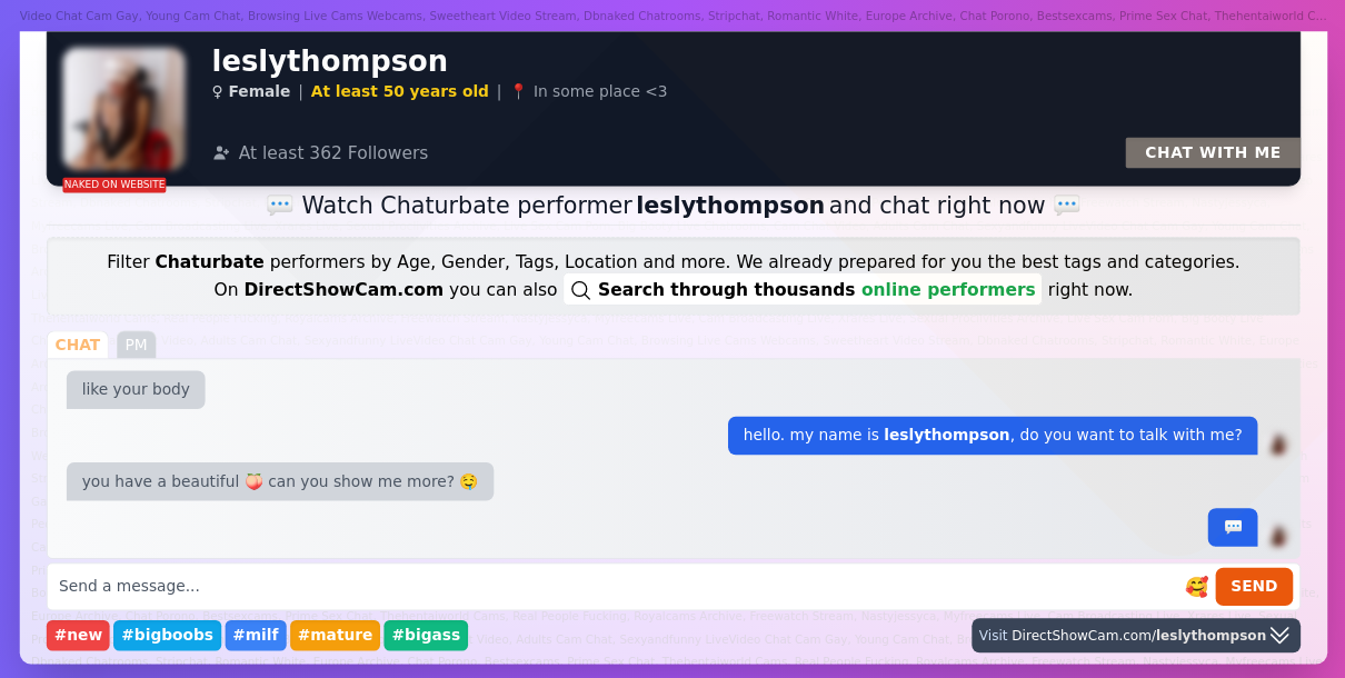 leslythompson chaturbate live webcam chat