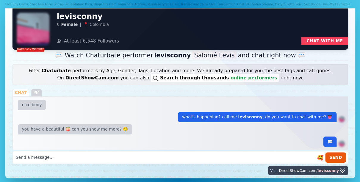 levisconny chaturbate live webcam chat