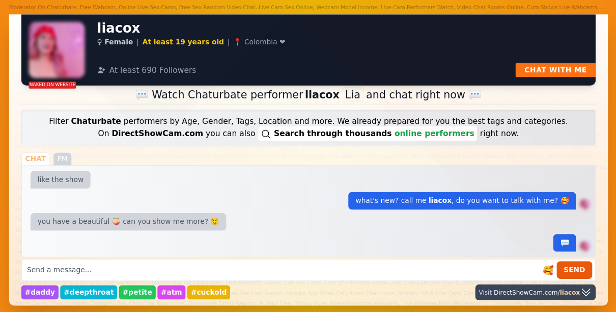liacox chaturbate live webcam chat