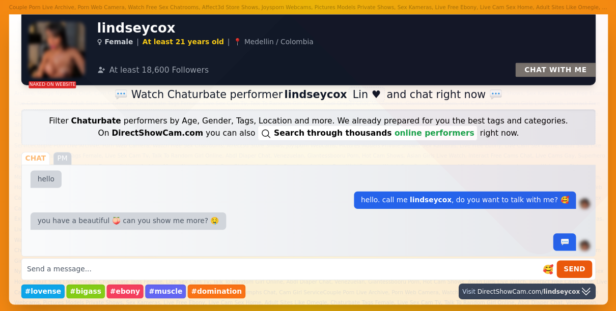 lindseycox chaturbate live webcam chat