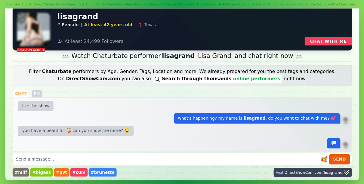 lisagrand chaturbate live webcam chat