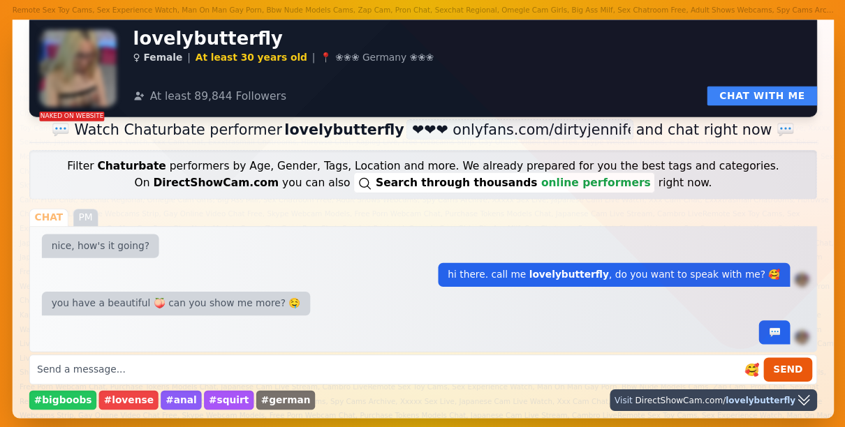 lovelybutterfly chaturbate live webcam chat