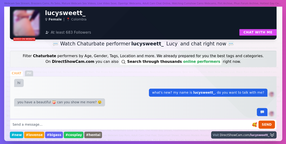 lucysweett_ chaturbate live webcam chat