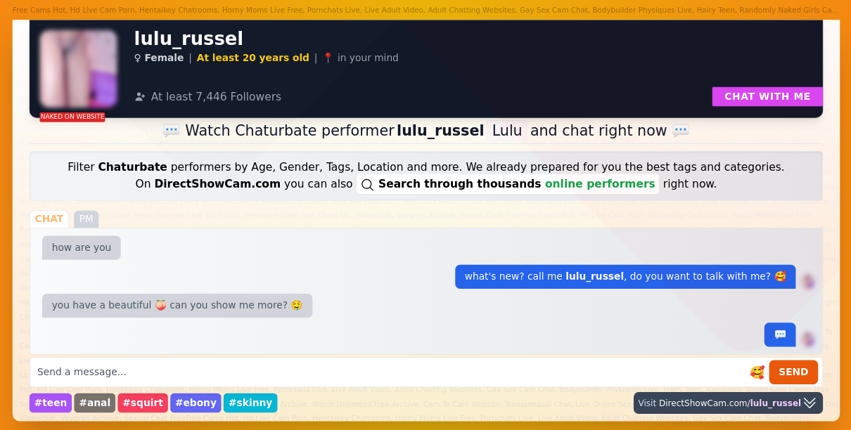 lulu_russel chaturbate live webcam chat