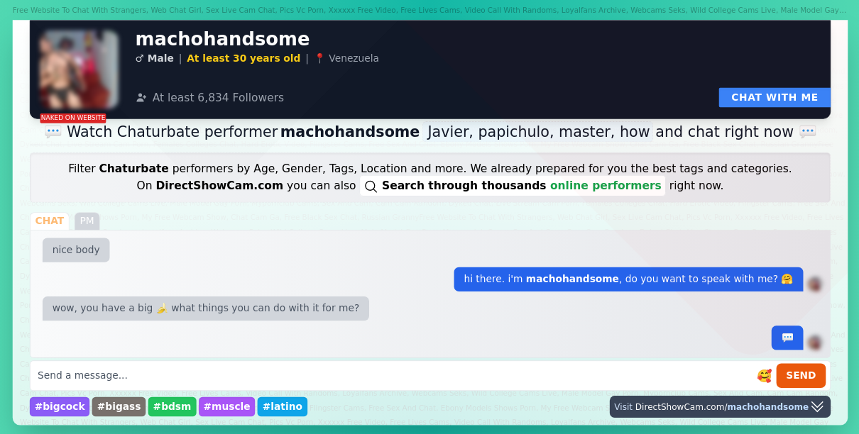 machohandsome chaturbate live webcam chat