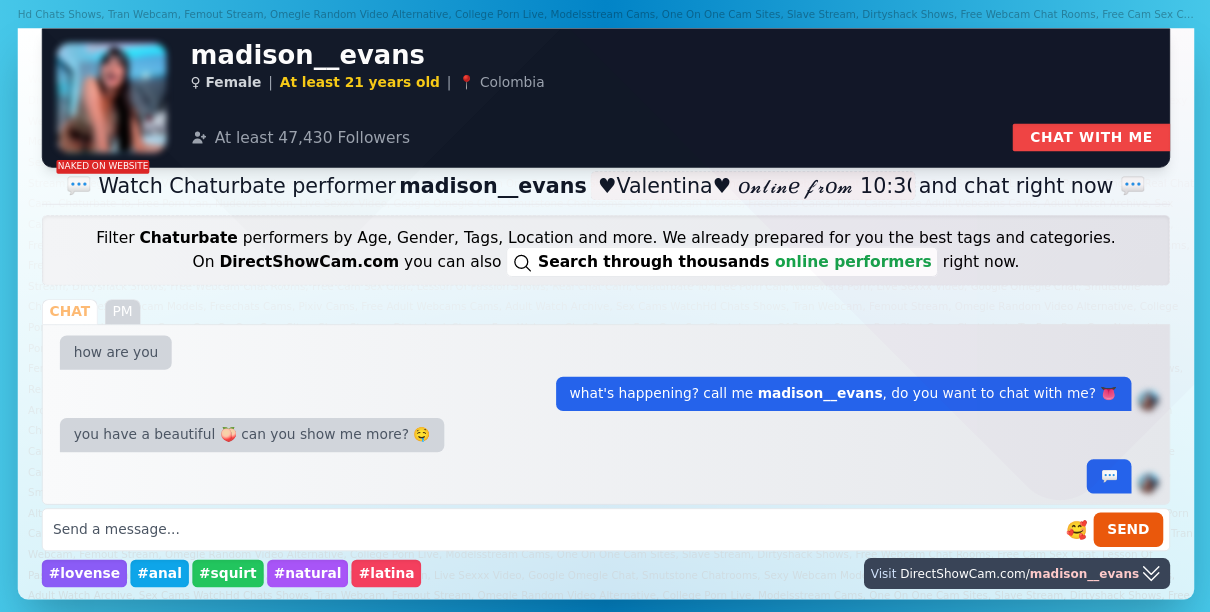 madison__evans chaturbate live webcam chat