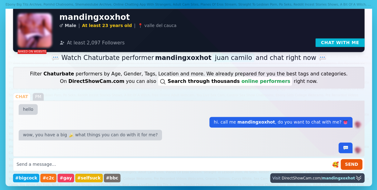 mandingxoxhot chaturbate live webcam chat