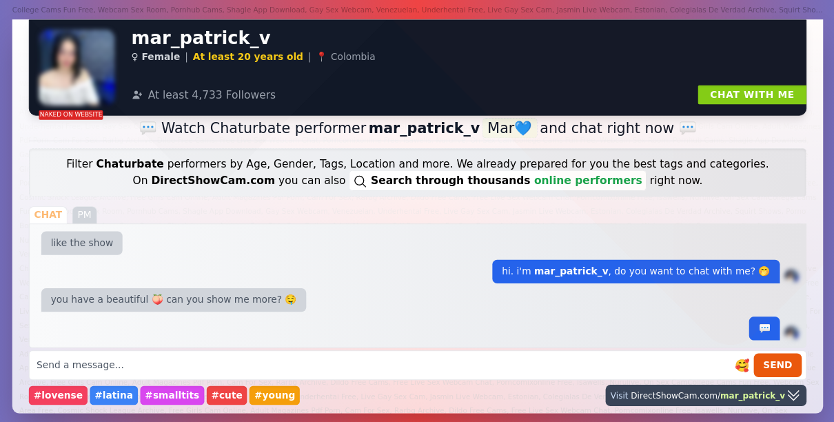mar_patrick_v chaturbate live webcam chat