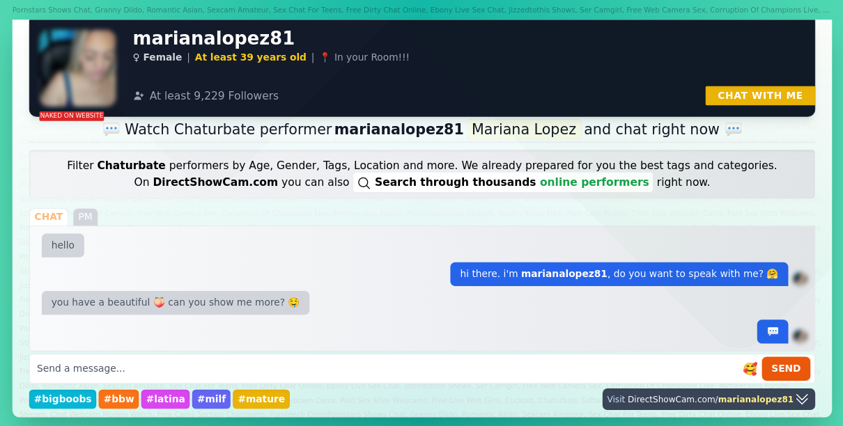 marianalopez81 chaturbate live webcam chat