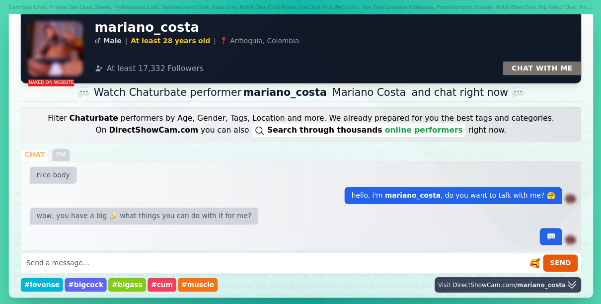 mariano_costa chaturbate live webcam chat