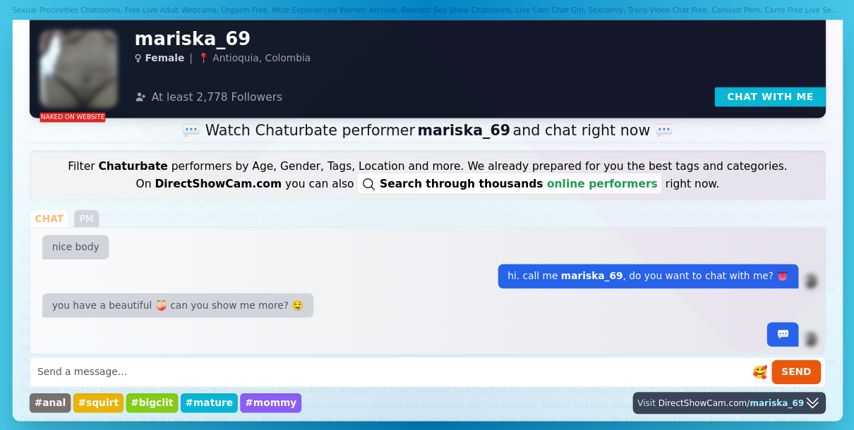 mariska_69 chaturbate live webcam chat