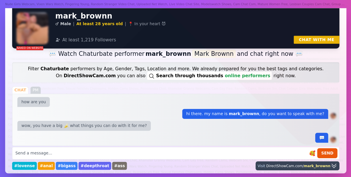 mark_brownn chaturbate live webcam chat