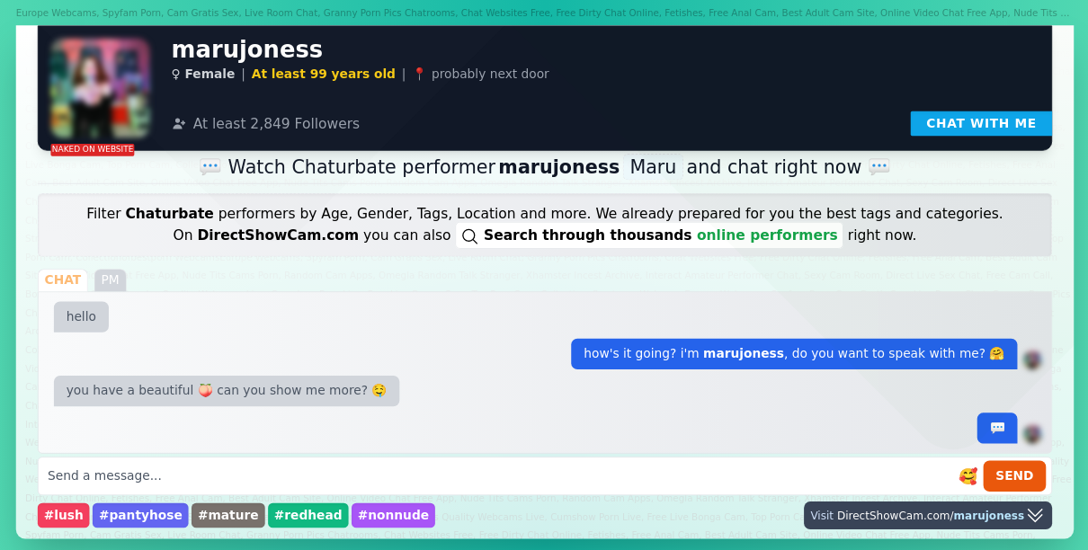 marujoness chaturbate live webcam chat
