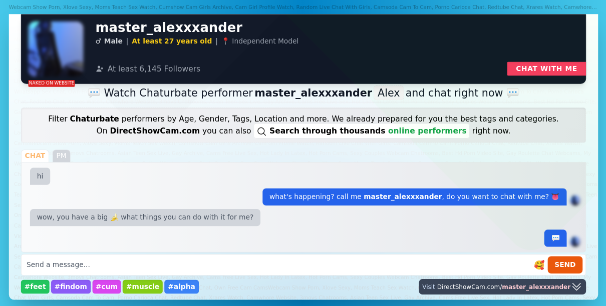 master_alexxxander chaturbate live webcam chat