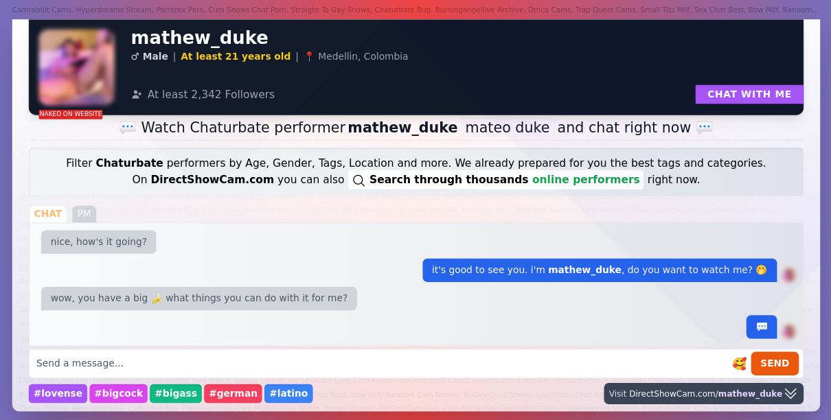 mathew_duke chaturbate live webcam chat