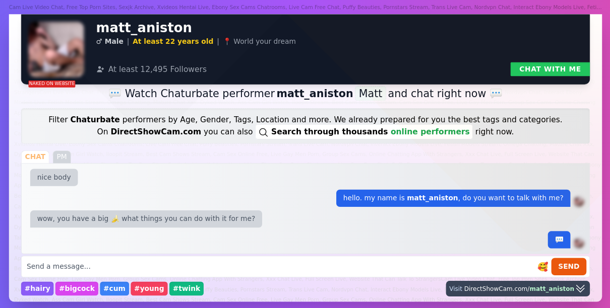 matt_aniston chaturbate live webcam chat