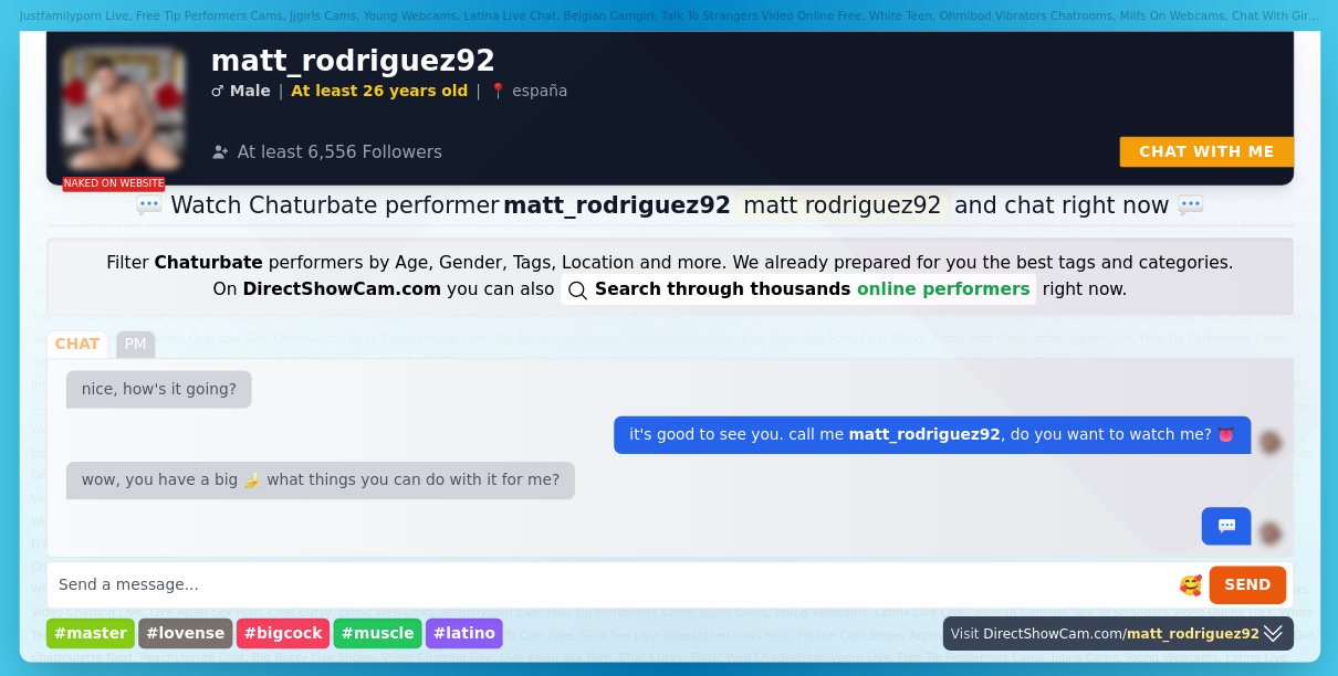 matt_rodriguez92 chaturbate live webcam chat