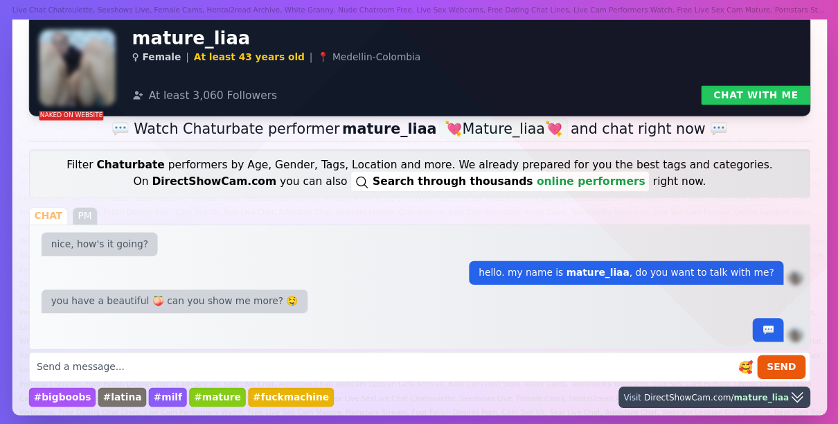 mature_liaa chaturbate live webcam chat