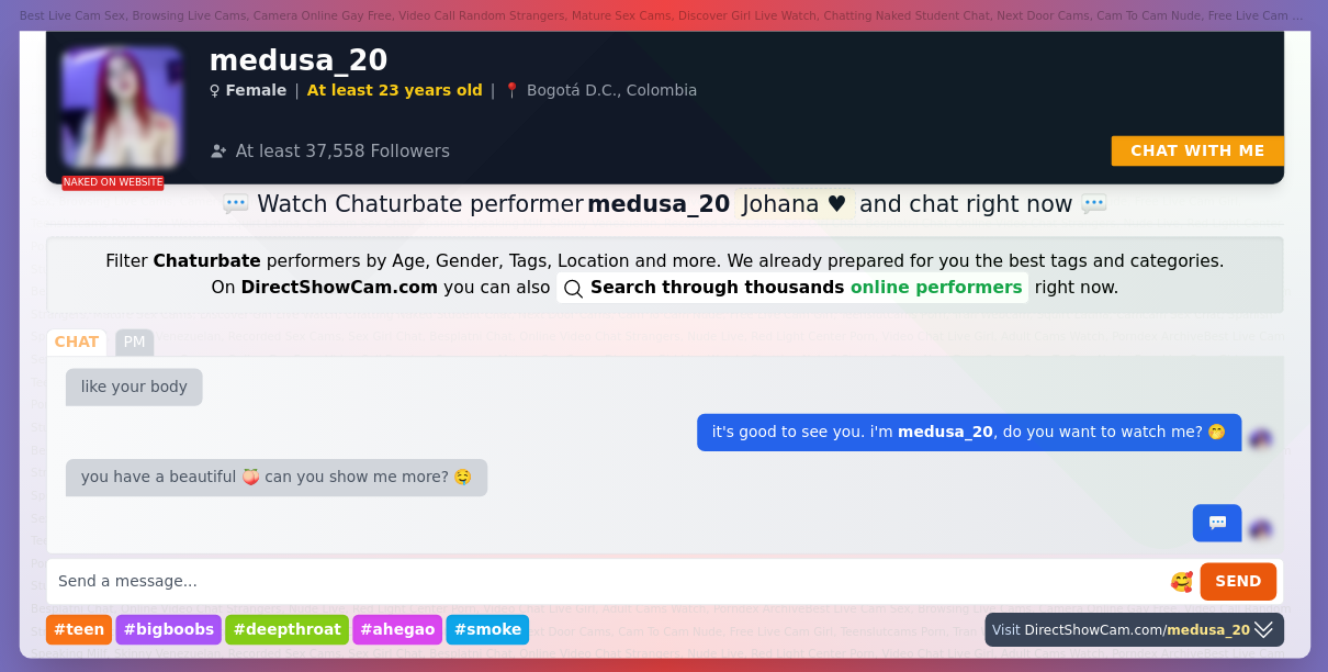 medusa_20 chaturbate live webcam chat