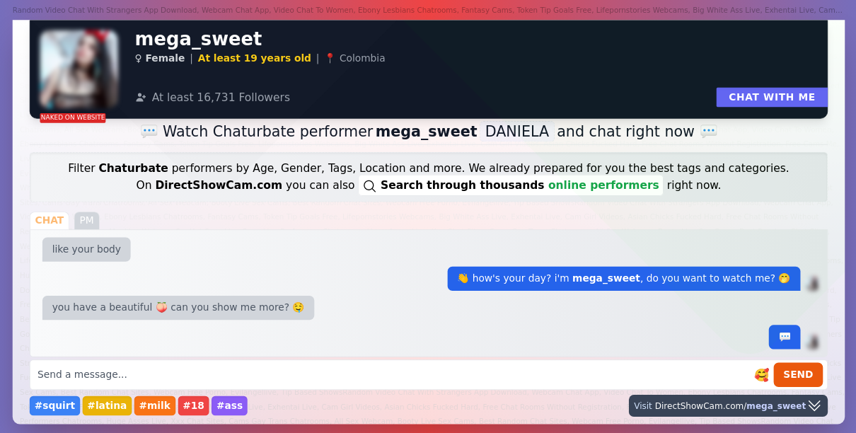 mega_sweet chaturbate live webcam chat