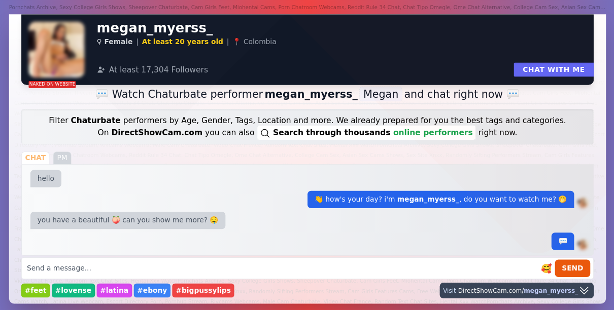 megan_myerss_ chaturbate live webcam chat